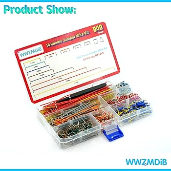 WWZMDiB 840 Pin Breadboard Jumper Wires Kit 14 Vaules 2